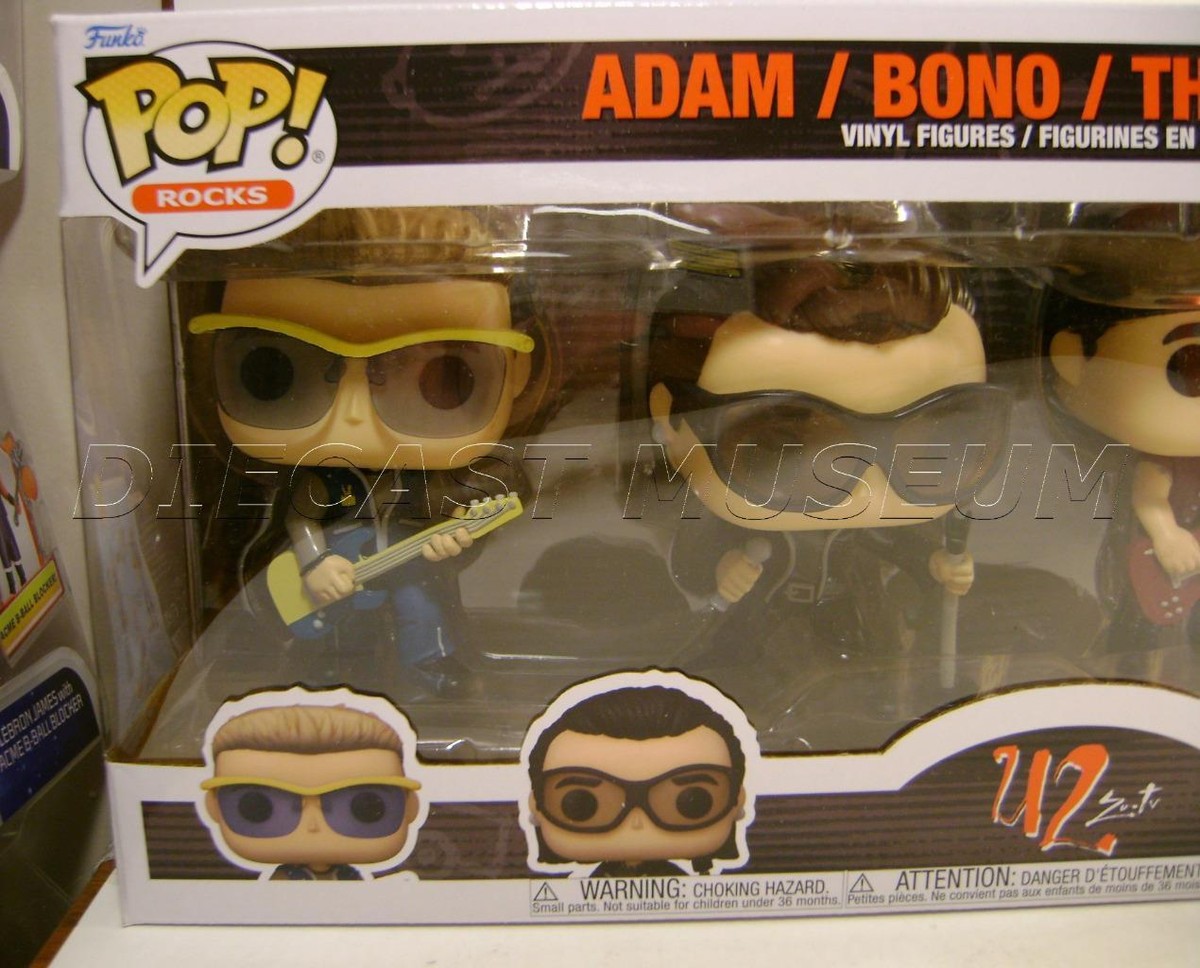 U2 ZOO TV ADAM BONO THE EDGE LARRY WALMART 4 PACK FUNKO POP U2 ZOO TV ADAM BONO THE EDGE LARRY WALMART 4 PACK FUNKO POP