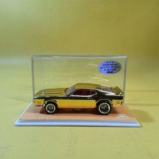 Hot Wheels 1971 FORD MUSTANG MACH 1 Gold CHROME (WANGSTAR CUSTOM) REAL RIDERS