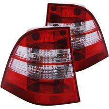 ANZO 221134 Halogen Taillights Lamp Chrome for 98-05 Mercedes Benz M Class W163