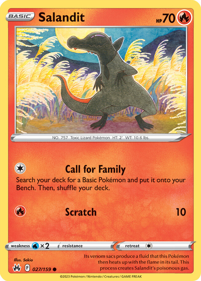 1x Salandit 027/159 Crown Zenith Pokemon TCG Card NM | eBay