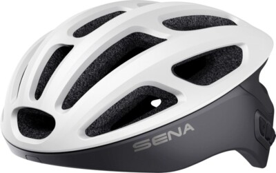 SENA FAHRRADHELM R1 EVO SMART WEISS MATT MIT INTEGRIERTER GEGENSPRECHANLAGE GRÖSSE S