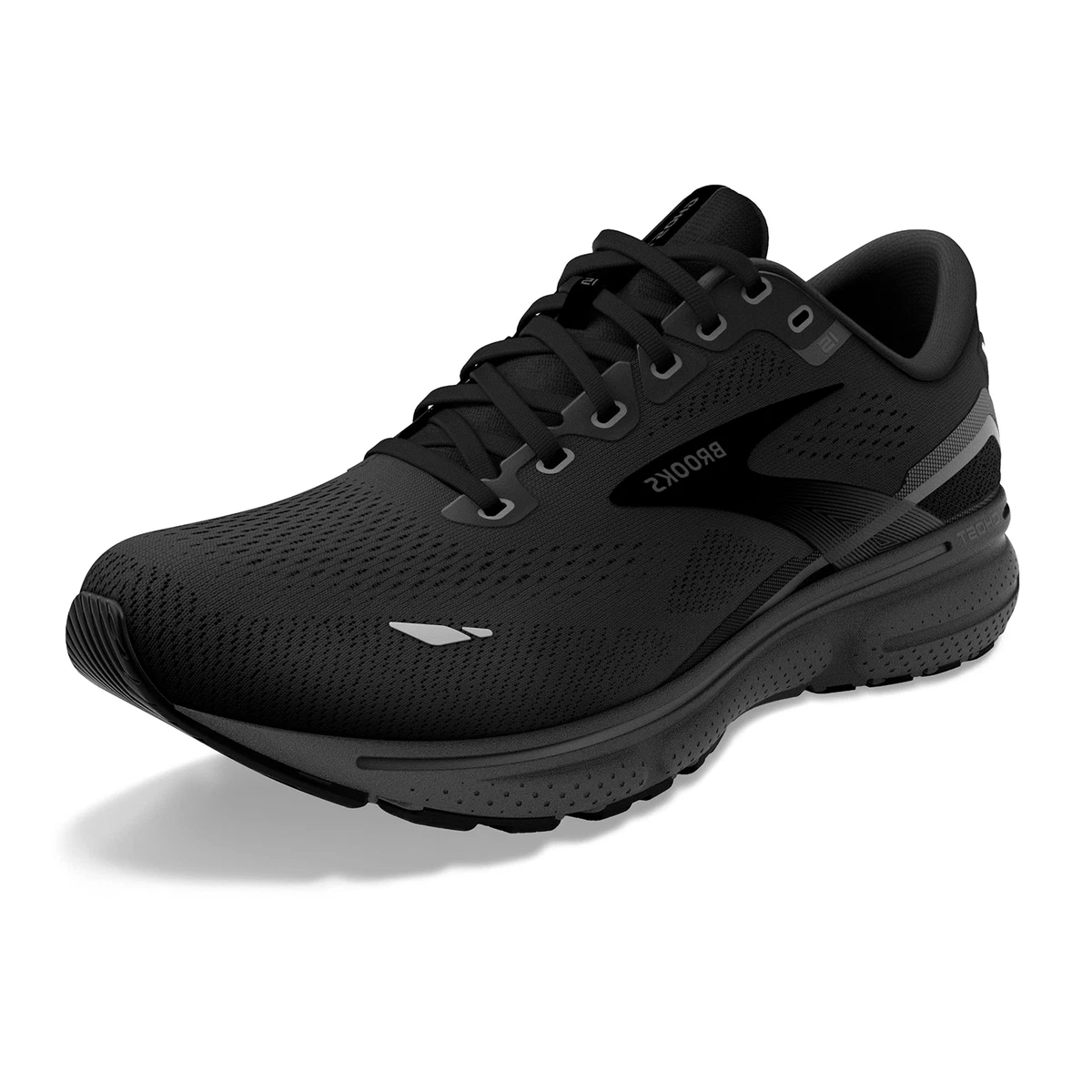 Brooks Womens Ghost 15 Neutral Running Shoe Blackblackebony 65