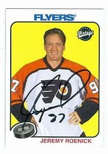 Jeremy Roenick autographed Hockey Card (Flyers) 2001 Upper Deck Vintage #183