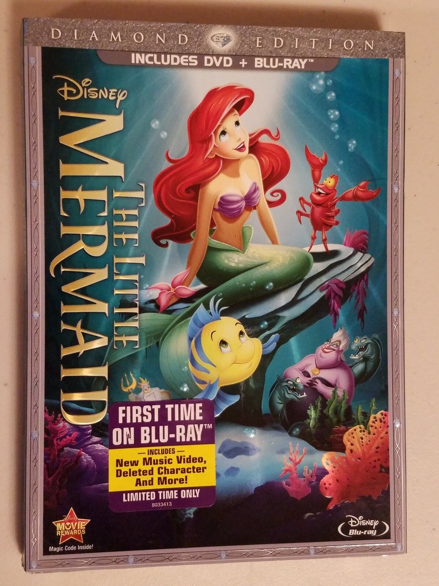 The Little Mermaid (DVD/Blu-ray, 2013, 2-Disc Set, Diamond Edition