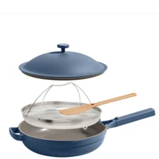 Our Place 4-Piece Ceramic Non-Stick 4-Quart Blue Always Pan Set