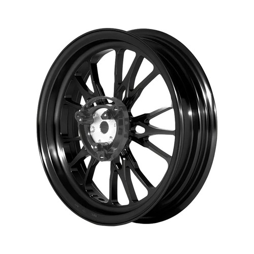MOS XR15 Forged Aluminum Alloy Rims Wheels for Yamaha Zuma 125 2016-2021 Black - Picture 8 of 11