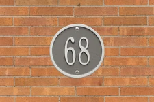 Round 6" Diameter Personalized Address Plaque