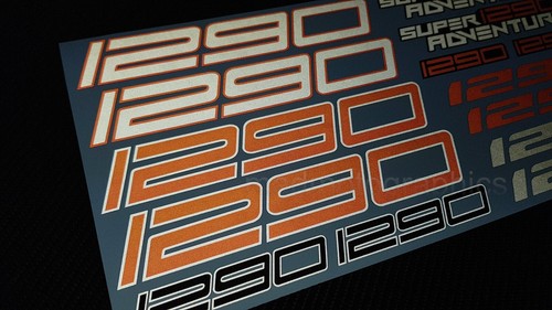 1290 Super Adventure Reflective stickers decals set motorcycle fairing for ktm - Picture 3 of 6