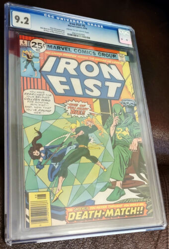 IRON FIST 6 CGC 9.2 MASTER KHAN APPEARANCE JOHN BYRNE GIL KANE ART CPR CANDIDATE - Picture 5 of 6