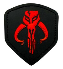 Mandalorian Bounty Hunter Boba Shield Patch 3D PVC Rubber - MH2