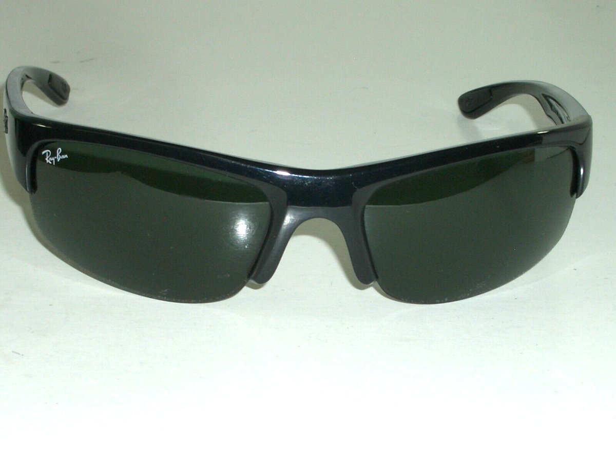 RAY-BAN RB4173 601/71 3N 62[]20 130 SLEEK BLACK HALF RIMLESS WRAP