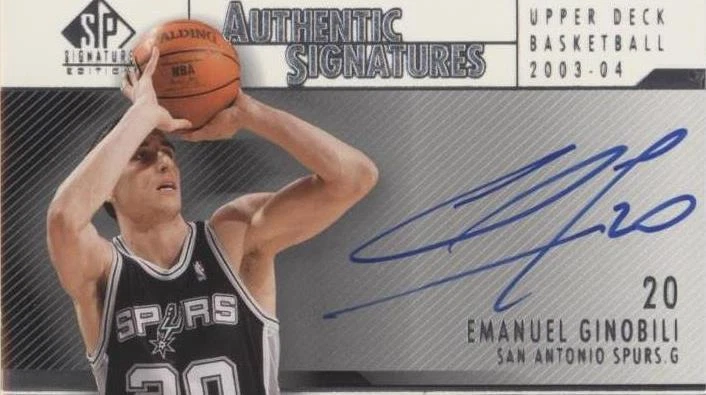 その他 UD Sweet Shot Emanuel Ginobili auto Shot Sweet UD その他 Emanuel Valuable Most the What's and Rankings