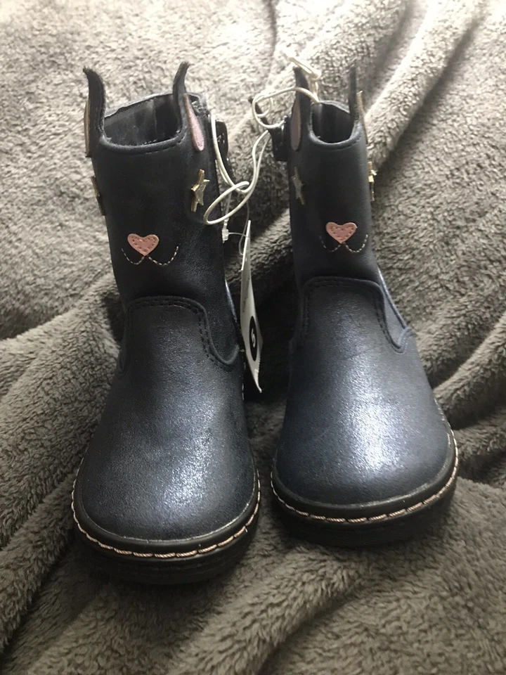 Botas Cat And Jack Azul Brillo Niña Pequeña Talla 5 Foto 3 de 4