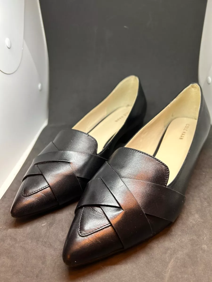 Camila leather shop skimmer flat