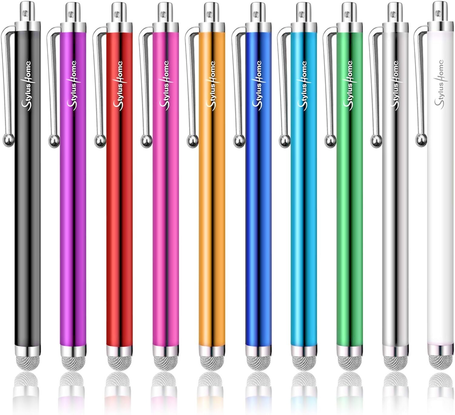 10-Pack Mesh Fiber Tip Stylus Pens for iPad iPhone & Touch Screens-image