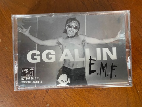 GG ALLIN EMF Eat My Fuc SEALED NEW Original Cassette Tape Black & Blue Records - Picture 5 of 5