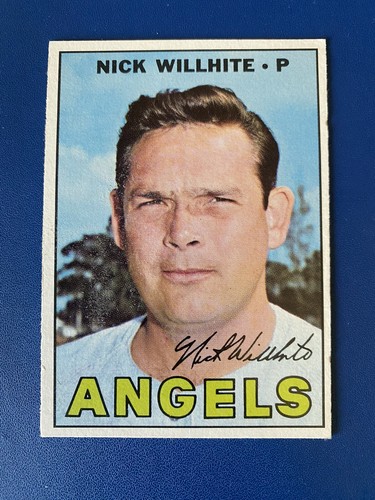 1967 Topps NICK WILLHITE #249 Angels Baseball Card Vintage Card
