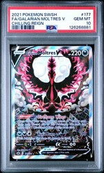 Galarian Moltres V (Alternate Full Art) 177/198 - Chilling Reign