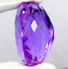 GIE Certified Natural Brazilian 200 Ct Oval Cut Purple  Topaz Loose Gemstone A+