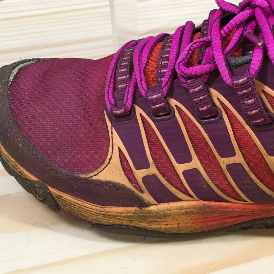 Zapatos Merrell para mujer 8,5 All Out Fuse zapatillas bajas J06326 púrpura naranja con cordones Foto 3 de 4