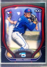 2015 Bowman Daniel Norris #BTP-5 Jays Bowman Scouts' Top 100