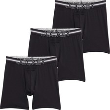 3 Pack JOCKEY POUCH MESH STRETCH SOFT DRY Boxer Briefs XLARGE 40-42 BLACK 34