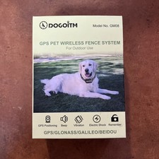 DOGOITM Wireless Dog Fence Dog, Pet Containment System - AI Smart GPS Open Box