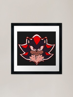 Shadow The Hedgehog Gerahmtes Kunstdruck Gerahmtes Wandbild Poster Leinwanddruck Bild