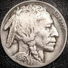 1918 S Buffalo Nickel - Fine - 5C