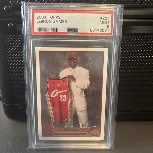 2003 TOPPS #221 LEBRON JAMES ROOKIE RC PSA 9
