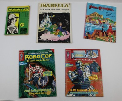 5 Abenteuer Comics Robocop Prinz Eisenherz Agent X9 Isabella 1991-1976