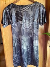 Banana Republic Women’s Silk Short Sleeve Shift Dress Geometric Polka Dot