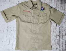 Boy Scout BSA, Official Uniform Shirt, Youth Large, Cotton Blend, Patch is Sewn