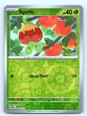 Applin 009/131 ~ Reverse Holo English Near Mint