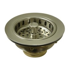 Kingston Brass KBS100 Made To Match 3-1/2" Basket Strainer - Nickel