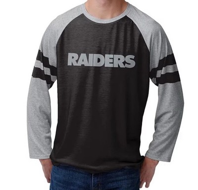 FOCO NFL Raiders NFL Team Logo Raglan T-Shirt New w/ Tags Large