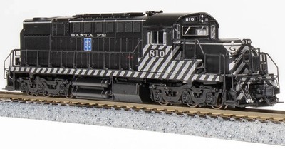 Broadway N-Scale 6612 Alco RSD-15, ATSF #806, As-Delivered Zebra Stripes