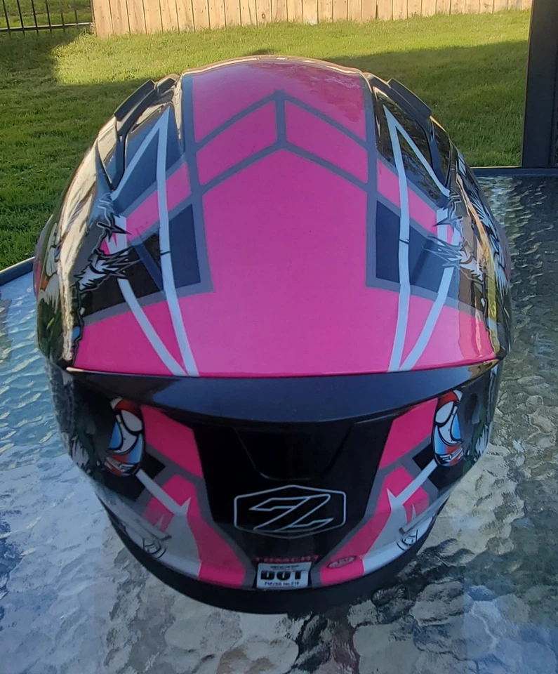 Casco integral ZOX Youth Sonic Jr. YM 49-50 Tomcat rosa Foto 3 de 4
