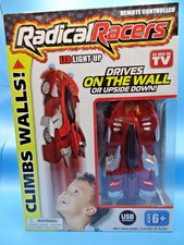 NEW,Red,Radical Racers Radical Racers Remote Controlled-Climbs Wall,Rechargeable
