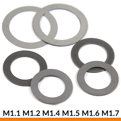 #ad Micro Flat Shim Washer M1.1 1.2 1.4 1.5 1.6 1.7 Nickel Black Zinc Gasket Washer $14.15