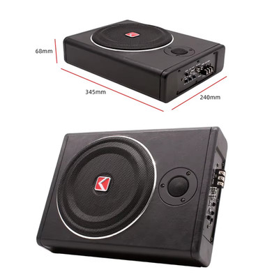600W 8 Inch Car Subwoofer Audio Flat Subwoofer High Power Underseat Car Subwoofe
