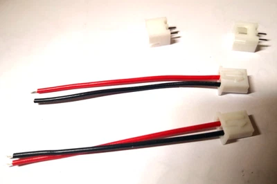 2 pcs x JST Connectors Micro JST-XH 2.54mm Wires Cables 2-Pin Male Female UK - Image 1 of 4