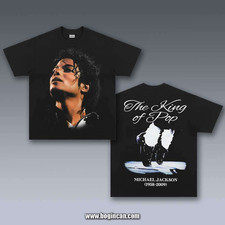 Michael Jackson King of Pop T-Shirt Retro Graphic Tee Unisex S-5XL