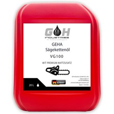 Produktbild - Sägekettenöl VG100 | mit Haftzusatz | 20L | Kettenöl | Motorsäge | Haftöl | GEHA