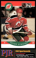 Peter Stastny 1990-91 Pro Set #175a New Jersey Devils