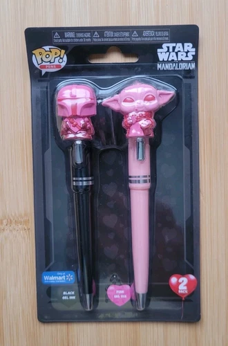 Funko Pop! Gel Pens Star Wars The Mandalorian & Grogu 2-Pack Valentine Exclusive