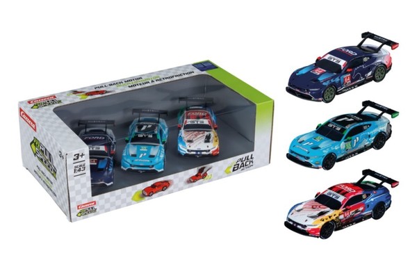 Carrera, 3Er-Pack Ford Mustang (Friktionsantrieb) – Multimatic Motorsports #6...-image