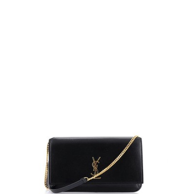 Saint Laurent Classic Monogram Phone Holder Shoulder Bag Leather