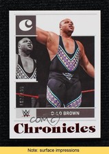 2022 Panini Chronicles WWE Red 102/199 D'Lo Brown D-Lo Brown #15 READ 0b3