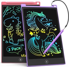 2 Pack LCD Writing Tablet, 8.5 Inch Colorful Doodle Board Drawing Tablet for Kid